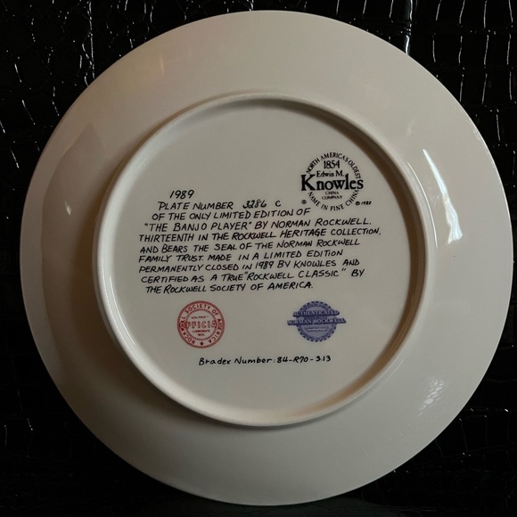 “The Banjo Player” Rockwell Heritage Collectors Plate Authenticated - Picture 2 of 3